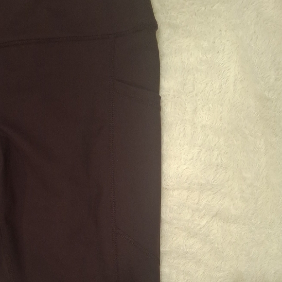 Yogalicious Lux Dark Brown Leggings Size L - Picture 3 of 5